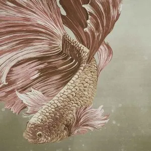 Afloat - Red, Purple, Pink, 27704-Afloat-Copper Red on Star Dust Silk