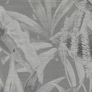 Arboretum - Black, Silver, Grey, 5577-Arboretum-Grey-on-Feathered-Manila-Hemp