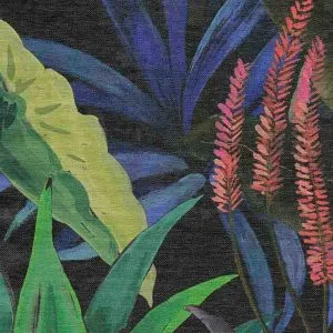 Arboretum - Black, Silver, Grey, 5580-Arboretum-Midnight-on-White-Japanese-Paper-Weave