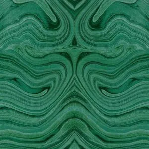 Ripples - Blue, Green, 9267-B-Ripples-Bookmatched-Green-on-Calla-White-Vinyl-Abaca